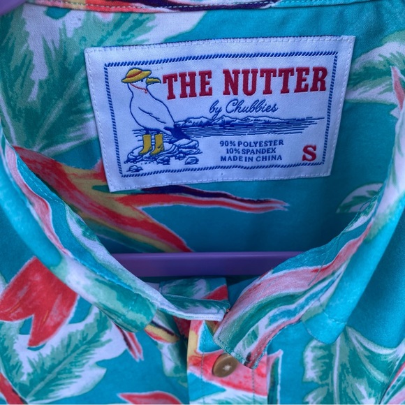 The Nutter by Chubbies  men’s size S short sleeve polo shirt stretch  Hawaiian - Picture 6 of 6